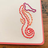 Hand Sewn Sea Life Stationery Set