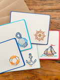 Hand Sewn Nautical Stationery Set