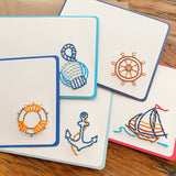 Hand Sewn Nautical Stationery Set