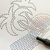 DIY Paper Piercing Beach Card Digital Template