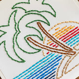 DIY Paper Piercing Beach Card Digital Template