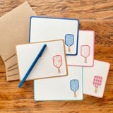 Hand Sewn Pickleball Stationery Set