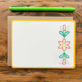 Mexican Design Embroidered Stationery