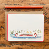 Hand Sewn Canoe Lake Stationery Set