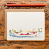 Hand Sewn Canoe Lake Stationery Set