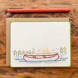 Hand Sewn Canoe Lake Stationery Set