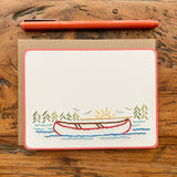 Hand Sewn Canoe Lake Stationery Set