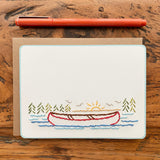 Hand Sewn Canoe Lake Stationery Set