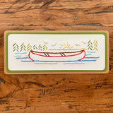 Hand Sewn Canoe Lake Bookmark