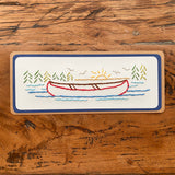Hand Sewn Canoe Lake Bookmark
