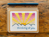 Handsewn Thinking Of You Card