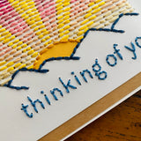 Handsewn Thinking Of You Card