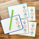Mexican Design Embroidered Stationery