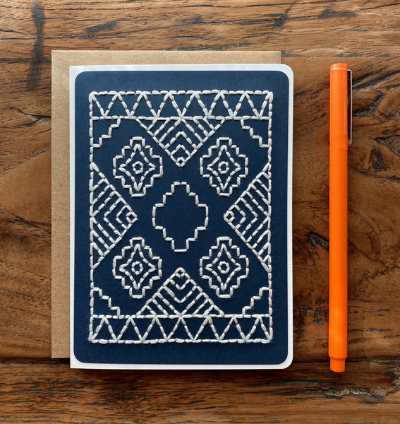 Mexican Design Hand Sewn Card | The Cole Card Company