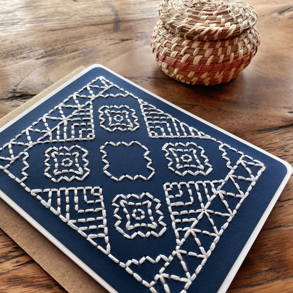 Mexican Design Hand Sewn Card | The Cole Card Company