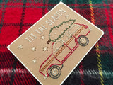 Jeep Wagoneer with Christmas Tree Card-Cards-The Cole Card Company