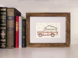 Jeep Wagoneer with Christmas Tree | Framed-Wall Art-The Cole Card Company