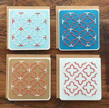 Mini Geometric Hand Sewn Card-Cards-The Cole Card Company