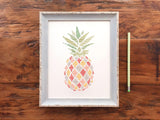 Pineapple | Framed-Wall Art-The Cole Card Company