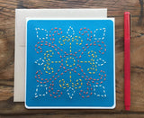 Spanish Tile Design Hand Sewn Card-Cards-The Cole Card Company
