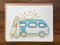 Surfer Van Card-Cards-The Cole Card Company