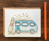 Surfer Van Card-Cards-The Cole Card Company